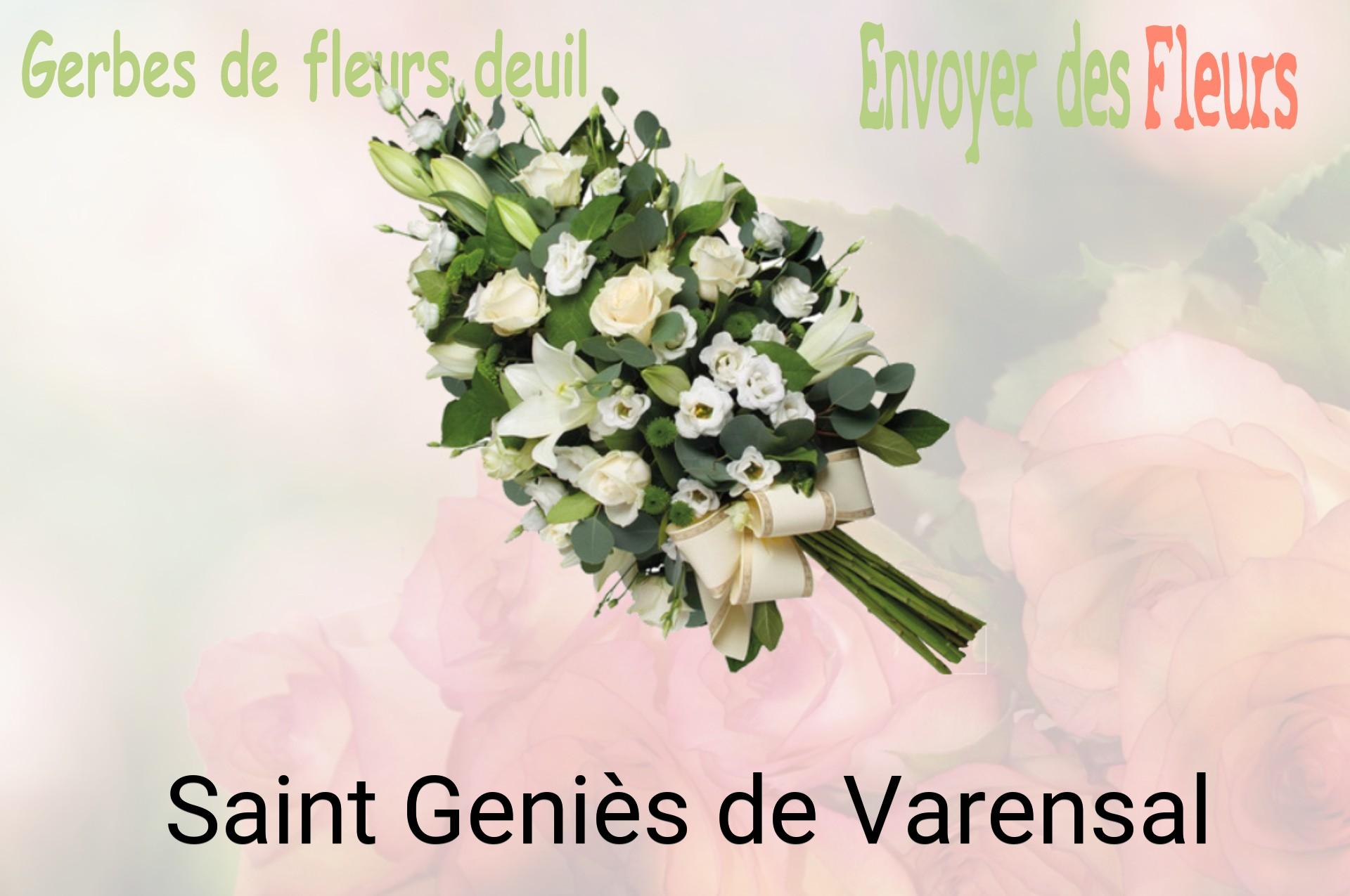 Gerbe de fleurs de deuil livrée à Saint-Geniès-de-Varensal
